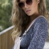 Sticks & Sparrow Sunglasses / Petal Crystal Peach