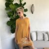 Bamboo Short Sleeved T-Shirt - Saffron - Image 2