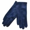 Navy Stitching Patterned Gloves