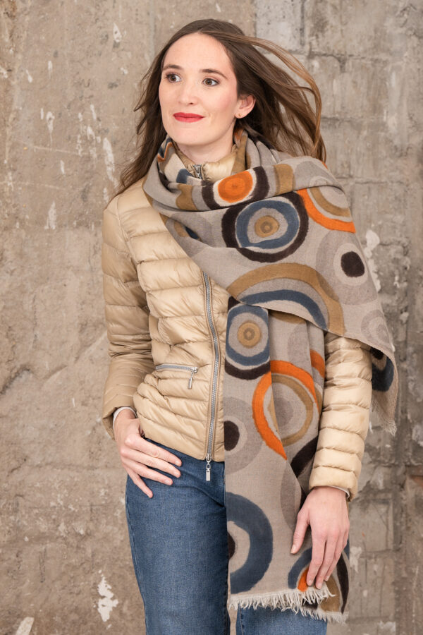 Bonnie Hand Painted Reversible Scarf - Image 3