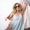 Sticks & Sparrow Sunglasses / Amber Crystal Blush - Image 3