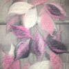 Silk/Felt Pink and Grey Scarf