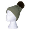 Olive Rib Knitted Beanie