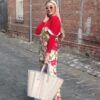 Bamboo Long Sleeved Tee Red - Image 3