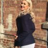 Navy Wool Classic Short Jacket - Image 4